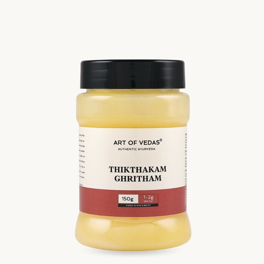Art of Vedas Thikthakam Ghritham 150g - Ayurvedic Medicated Ghee for Skin and Digestive Health