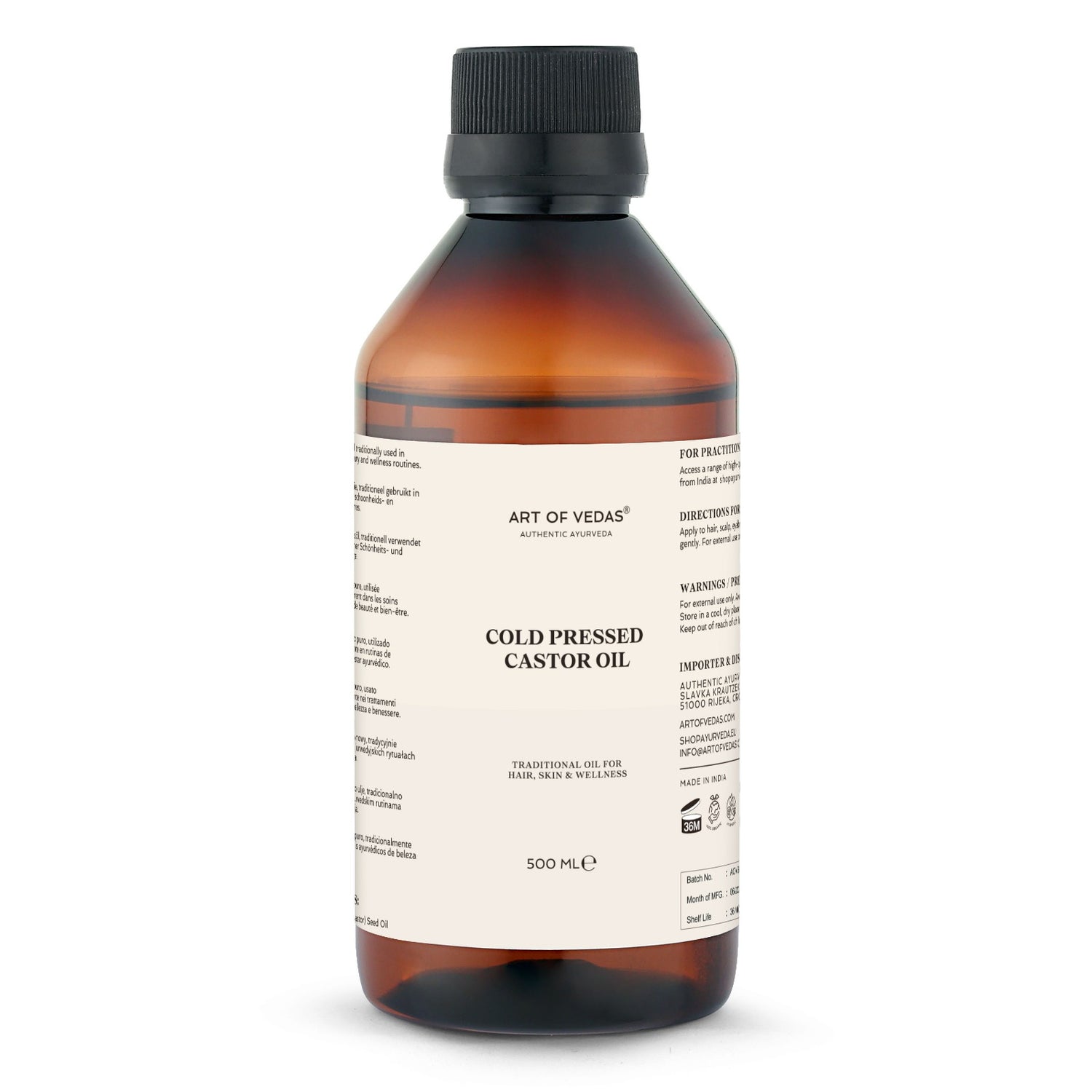 Organiczny olej rycynowy 500ML