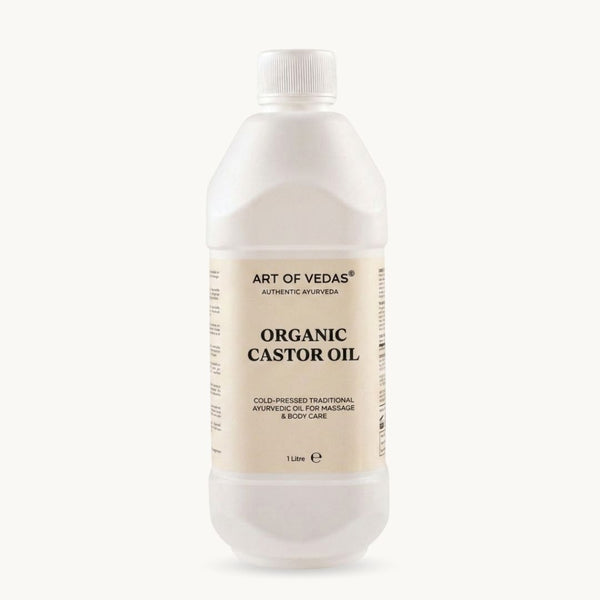 Art of Vedas Organic Castor Oil, 1 litre, pure oil